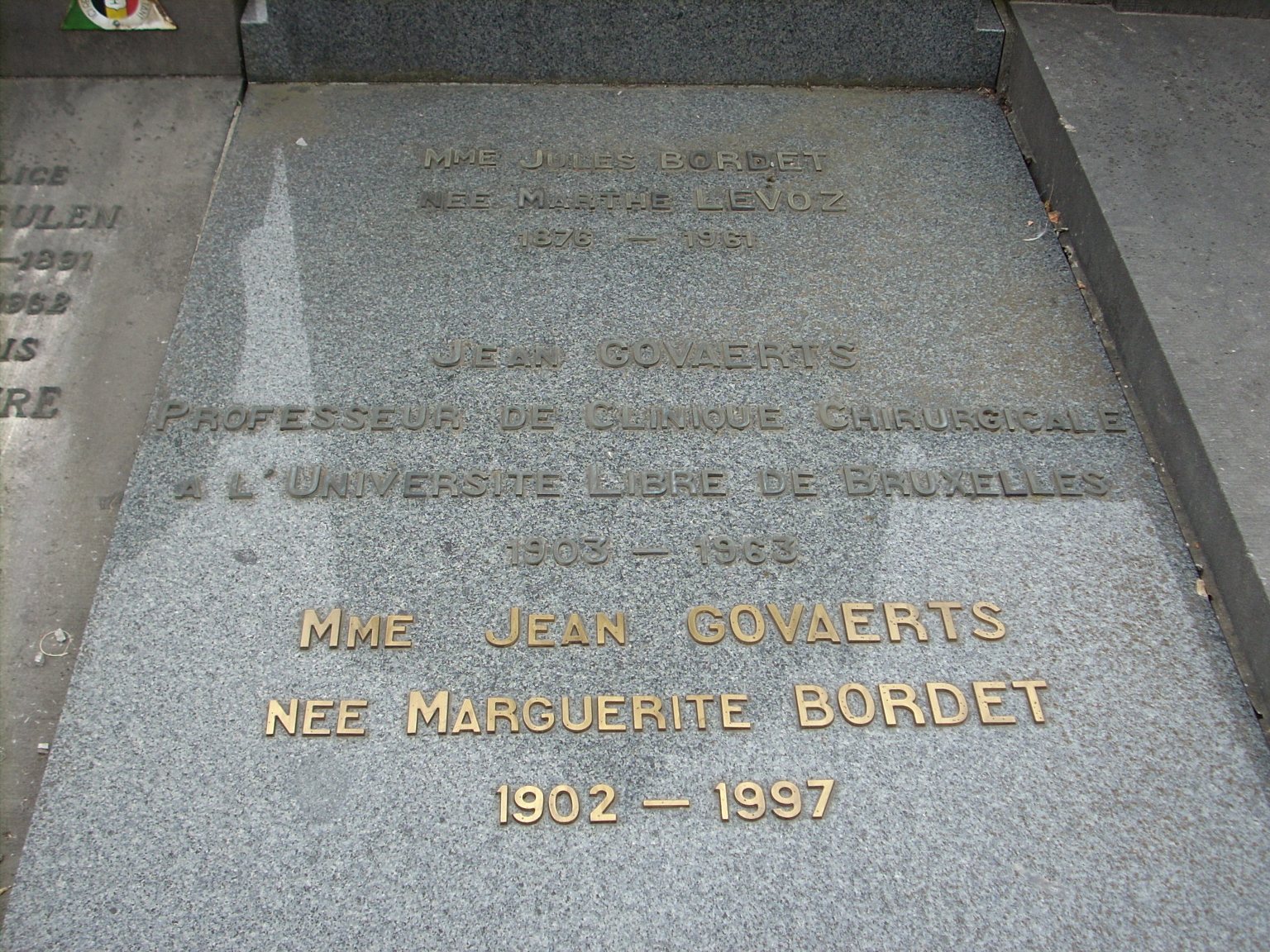 Jules Bordet tomb, Cimetière d'Ixelles, Brussels - 3.JPG